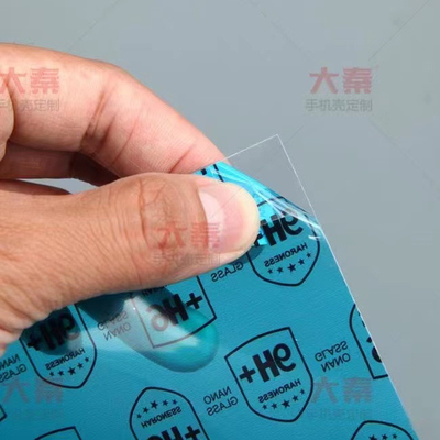 6H 9H Handy Rückseite Nano Displayschutzfolie aus gehärtetem Glas Rohstoffe