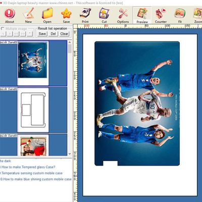 Kundenspezifischer Daqin-Laptop-Aufkleber-Hochgeschwindigkeitsdrucker With Design Software