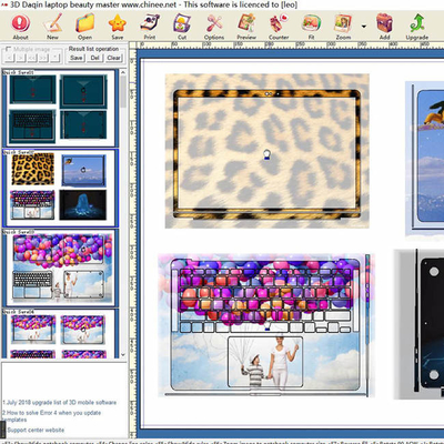 ODM Laptop Skin Notebook Handy Aufkleber Schneidemaschine Grafikplotter