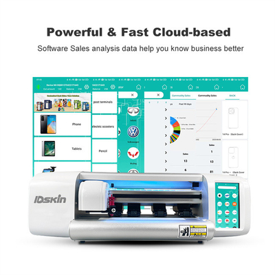 Daqin IDSKIN vollautomatischer Bildschirmschützer Schnitt-Plotter-Maschine kundenspezifischer Tpu Hydrogel Film Hautsticker für mobile PC-Kamera