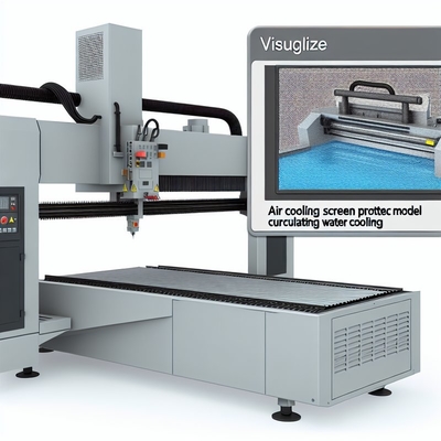 Luftkühlung-Displayschutzfolien-Laserschneidmaschine mit hoher Schnittgenauigkeit und Kühlmodell mit zirkulierender Wasserkühlung