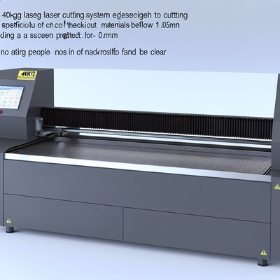 40 kg Bildschirmschutz-Laser-Schnittsystem für empfindliche Materialien Schnittdicke 0,5 mm