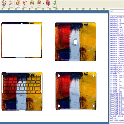 DAQIN Mobile Laptop Skin-Software und -Maschine in benutzerdefinierter Größe, die Cutsom-Vinylaufkleber herstellt