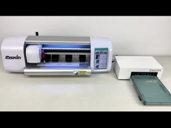 Mini-Tintenlosdruckerarbeit mit IDSKIN-Schneidemaschine